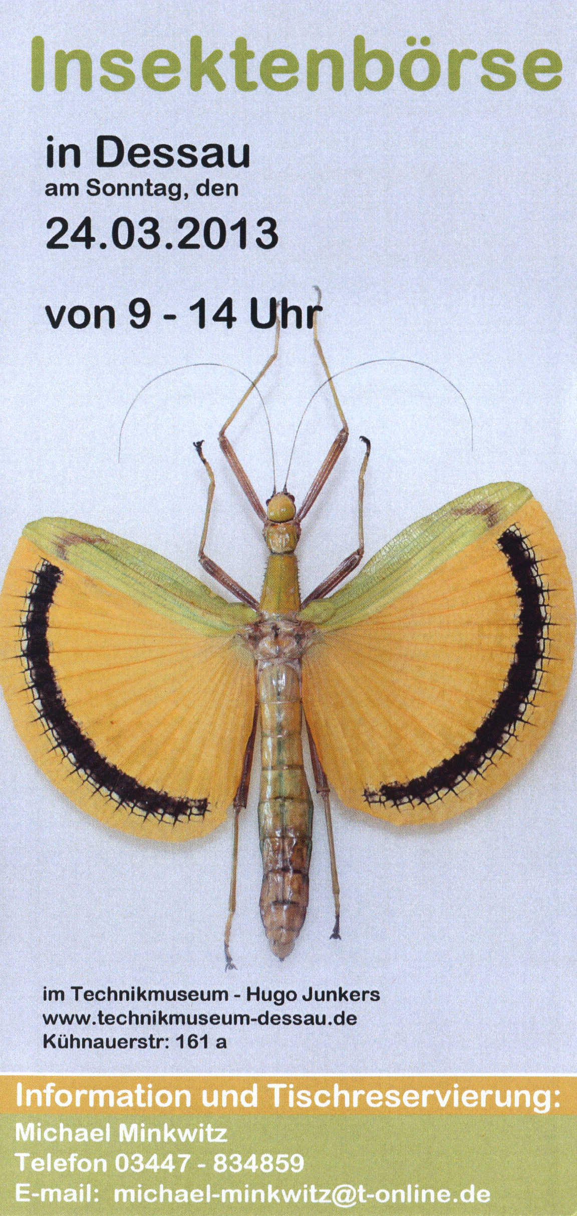 Flyer Insektenbörse