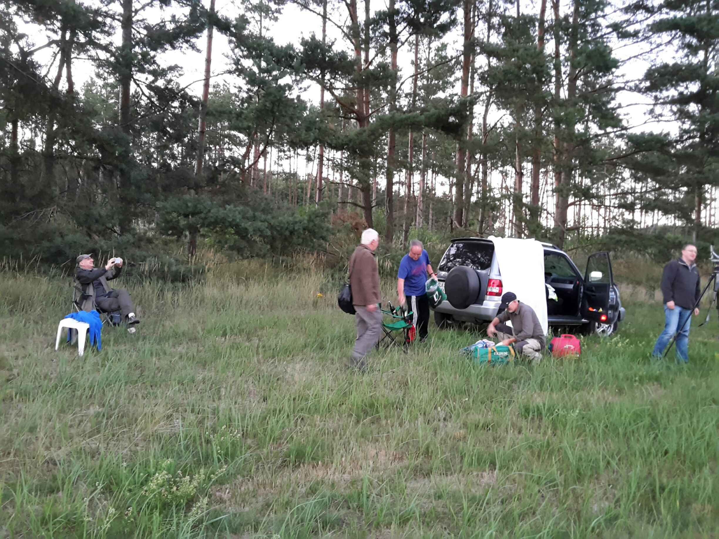 Vorbereitung Lichtfang in Lubast