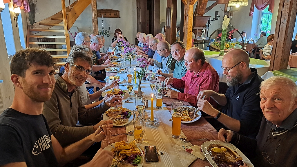 Abendessen Bibermühle Bad Bibra am 14.06.2024